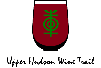 logo for upper hudson wine trail